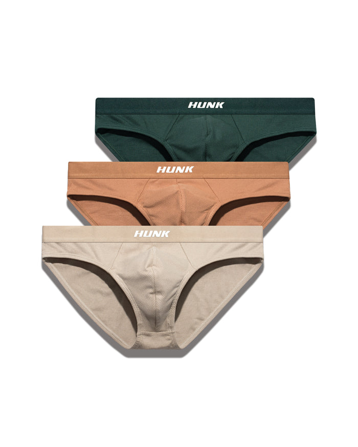 Kit com 3 Cuecas Slip Woodland - HUNK Menswear