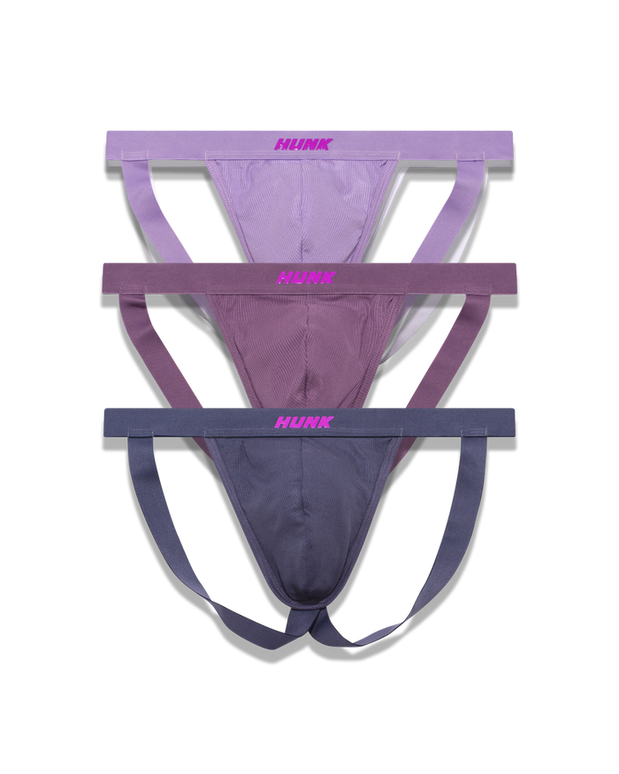 Kit com 3 Jockstraps Berry