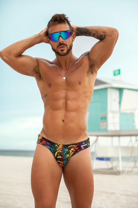 Sexy Men's Swimsuits - Metallic Two-toned Swim Briefs – Oh My!